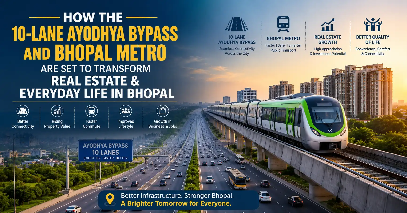 How the 10-Lane Ayodhya Bypass and Bhopal Metro Are Set to Transform Real Estate and Everyday Life in Bhopal